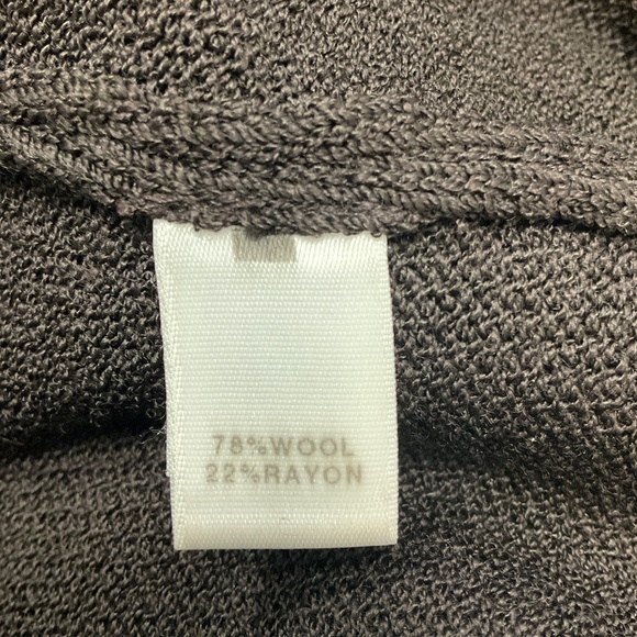 ST. JOHN DARK BROWN WOOL AND VISCOSE KNIT JACKET AND SKIRT SET - Picture 7 of 9